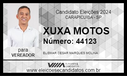 Candidato XUXA MOTOS 2024 - CARAPICUÍBA - Eleições