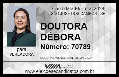 Candidato DOUTORA DÉBORA 2024 - SÃO JOSÉ DOS CAMPOS - Eleições