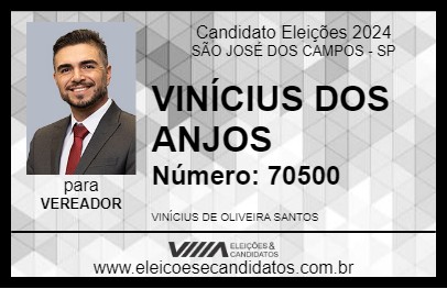 Candidato VINÍCIUS DOS ANJOS 2024 - SÃO JOSÉ DOS CAMPOS - Eleições