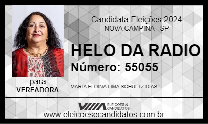 Candidato HELO DA RADIO 2024 - NOVA CAMPINA - Eleições