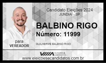 Candidato BALBINO RIGO 2024 - JUNDIAÍ - Eleições