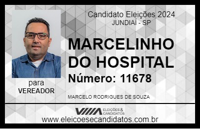 Candidato MARCELINHO DO HOSPITAL 2024 - JUNDIAÍ - Eleições