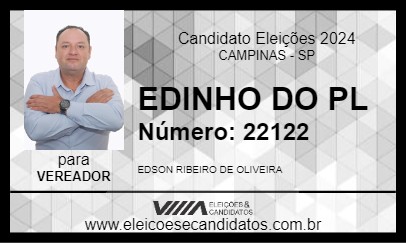 Candidato EDINHO DO PL 2024 - CAMPINAS - Eleições