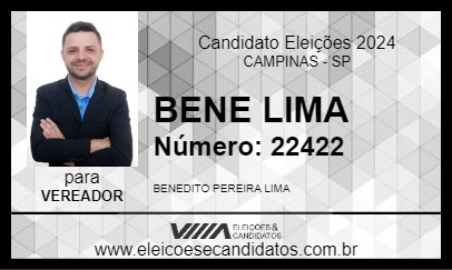 Candidato BENE LIMA 2024 - CAMPINAS - Eleições