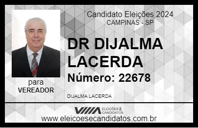 Candidato DR DIJALMA LACERDA 2024 - CAMPINAS - Eleições