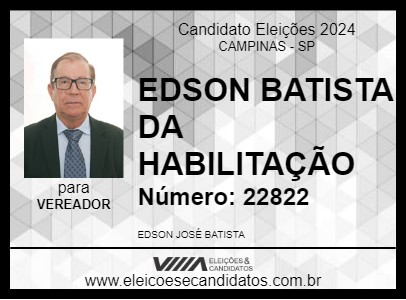 Candidato EDSON BATISTA 2024 - CAMPINAS - Eleições