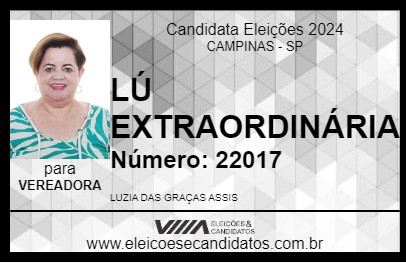 Candidato LÚ EXTRAORDINÁRIA 2024 - CAMPINAS - Eleições