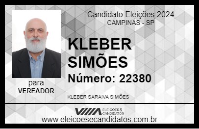 Candidato KLEBER SIMÕES 2024 - CAMPINAS - Eleições