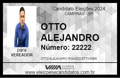 Candidato OTTO ALEJANDRO 2024 - CAMPINAS - Eleições