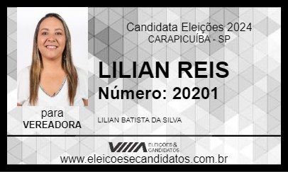 Candidato LILIAN REIS 2024 - CARAPICUÍBA - Eleições