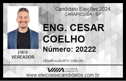 Candidato ENG. CESAR COELHO 2024 - CARAPICUÍBA - Eleições