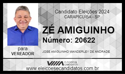 Candidato ZÉ AMIGUINHO 2024 - CARAPICUÍBA - Eleições