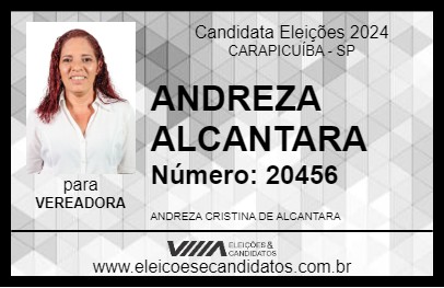 Candidato ANDREZA ALCANTARA 2024 - CARAPICUÍBA - Eleições