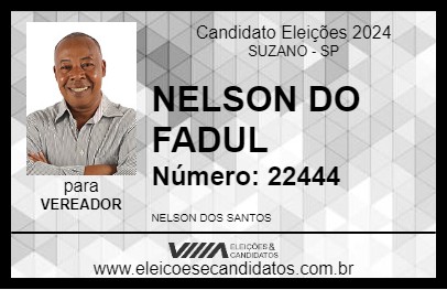 Candidato NELSON DO FADUL 2024 - SUZANO - Eleições