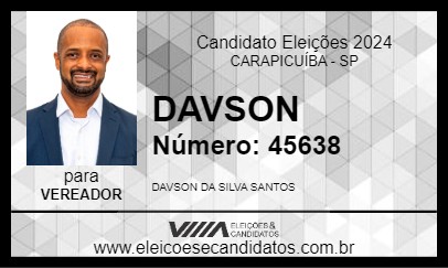 Candidato DAVSON 2024 - CARAPICUÍBA - Eleições