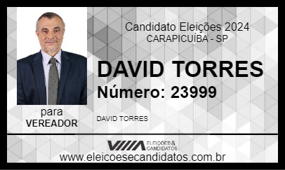 Candidato DAVID TORRES 2024 - CARAPICUÍBA - Eleições