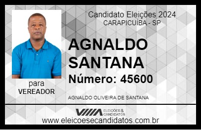 Candidato AGNALDO SANTANA 2024 - CARAPICUÍBA - Eleições