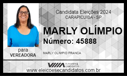 Candidato MARLY OLÍMPIO 2024 - CARAPICUÍBA - Eleições