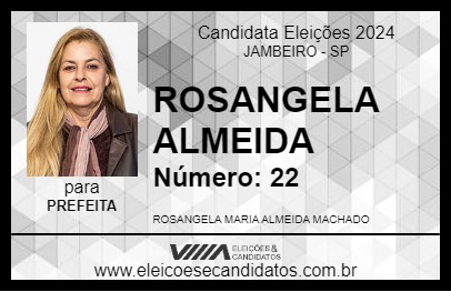 Candidato ROSANGELA ALMEIDA 2024 - JAMBEIRO - Eleições