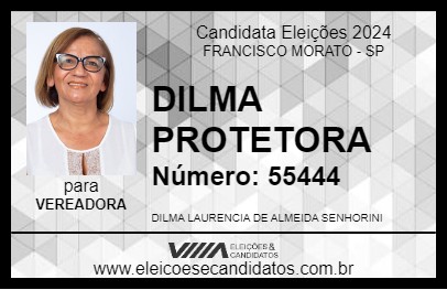 Candidato DILMA PROTETORA 2024 - FRANCISCO MORATO - Eleições