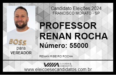 Candidato PROFESSOR RENAN ROCHA 2024 - FRANCISCO MORATO - Eleições