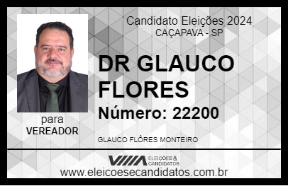 Candidato DR GLAUCO FLORES 2024 - CAÇAPAVA - Eleições