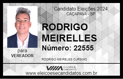 Candidato RODRIGO MEIRELLES 2024 - CAÇAPAVA - Eleições