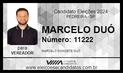 Candidato MARCELO DUÓ 2024 - PEDREIRA - Eleições