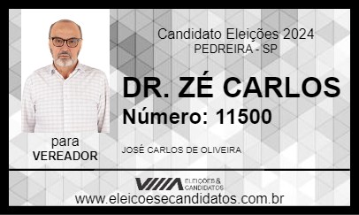 Candidato DR. ZÉ CARLOS 2024 - PEDREIRA - Eleições