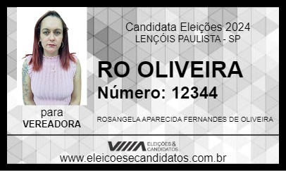 Candidato RO OLIVEIRA 2024 - LENÇÓIS PAULISTA - Eleições