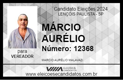 Candidato MÁRCIO AURÉLIO 2024 - LENÇÓIS PAULISTA - Eleições