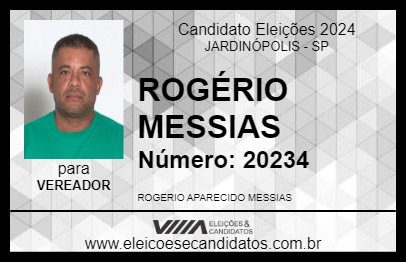 Candidato ROGÉRIO MESSIAS 2024 - JARDINÓPOLIS - Eleições