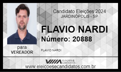 Candidato FLAVIO NARDI 2024 - JARDINÓPOLIS - Eleições