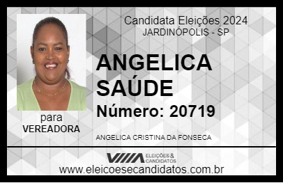 Candidato ANGELICA SAÚDE 2024 - JARDINÓPOLIS - Eleições