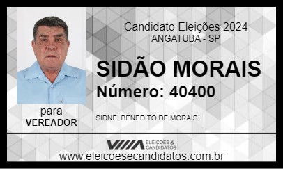 Candidato SIDÃO MORAIS 2024 - ANGATUBA - Eleições