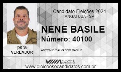 Candidato NENE BASILE 2024 - ANGATUBA - Eleições