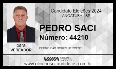 Candidato PEDRO SACI 2024 - ANGATUBA - Eleições