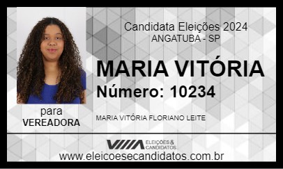 Candidato MARIA VITÓRIA 2024 - ANGATUBA - Eleições