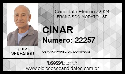 Candidato CINAR 2024 - FRANCISCO MORATO - Eleições