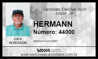 Candidato HERMANN 2024 - JUQUIÁ - Eleições