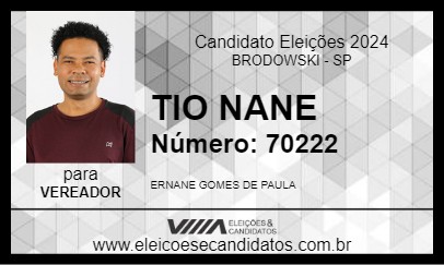 Candidato TIO NANE 2024 - BRODOWSKI - Eleições