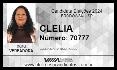 Candidato CLELIA 2024 - BRODOWSKI - Eleições