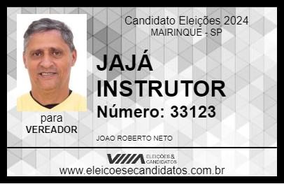 Candidato JAJÁ INSTRUTOR 2024 - MAIRINQUE - Eleições