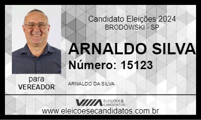 Candidato ARNALDO SILVA 2024 - BRODOWSKI - Eleições