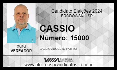 Candidato CASSIO 2024 - BRODOWSKI - Eleições