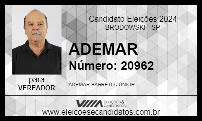 Candidato ADEMAR 2024 - BRODOWSKI - Eleições