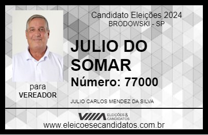 Candidato JULIO DO SOMAR 2024 - BRODOWSKI - Eleições