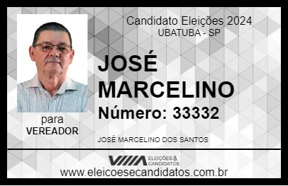 Candidato JOSÉ MARCELINO 2024 - UBATUBA - Eleições