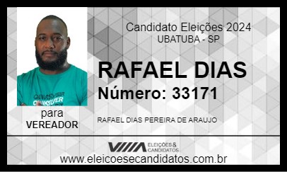 Candidato RAFAEL DIAS 2024 - UBATUBA - Eleições