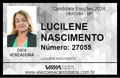 Candidato LUCILENE NASCIMENTO 2024 - UBATUBA - Eleições